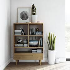 Scandic Oak Small Bookcase Retro