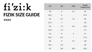 Top 5 Fizik R3 Road Cycling Shoes Size Chart Christ Image