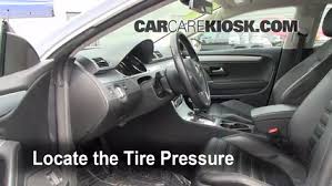 Properly Check Tire Pressure Volkswagen Cc 2009 2017