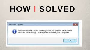 How I Solved Windows Update Cannot Currently Check For Updates Windows 7