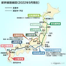 新幹線 日本 地図