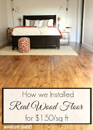 How We Installed Real Wood Floor For