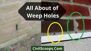 What Is Weep Holes Function Of Weep
