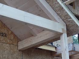 custom post and beam porch under