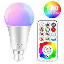 Ilc B22 Led Colour Changing Light Bulb With Remote Control Rgbw Bayone