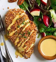 Honey mustard sauce goes very well with chicken to get your pecans chopped up into small pieces either by using a knife and cutting board or taking. Honey Mustard Pecan Crusted Chicken Chi St Gabriel S Health