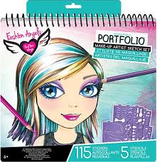 make up hair design sketch portfolio