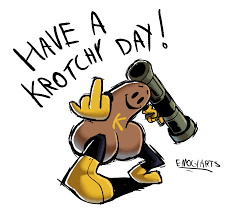 An art of Krotchy I made (when I was younger I thought he was just a weird  peanut) : rpostal