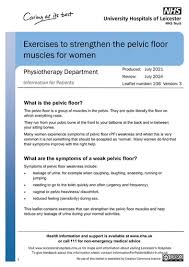 pelvic health physiotherapy