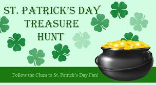 Patrick's day scavenger hunt is the same as any other scavenger hunt, just with printable clues to help find the treasure at the end! St Patrick S Day Treasure Hunt Game