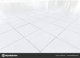 white tile floor clean condition grid