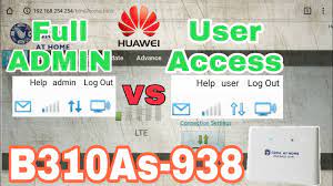 full admin and user access for b310as