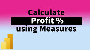 calculate profit margin percene