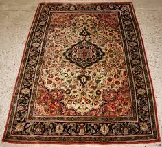 persian qum silk rug with fine weave