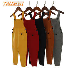 2019 New Children Kids Overalls Harem Pants Boys Girls Pocket Knitted Overalls Jumpsuits Baby Clothing Jumpsuits