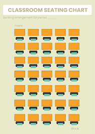 blank clroom seating chart in