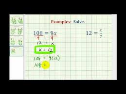 Ex Solve One Step Equations By Mult