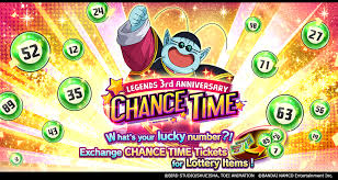 3rd anniversary should also have step up summons and a ticket banner of some kind. Dragon Ball Legends Legends 3rd Anniversary Chance Time 1 Is Live Play Various Content To Get Chance Time Tickets And Exchange Them For Chance Balls With Whatever Number You Want If