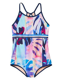 Athleta Girls For Shore One Piece Lilo Floral Regular Size
