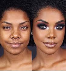 women before and after makeup