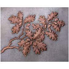 Oak Tree Branches With Acorns Wall Art