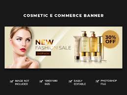 cosmetic e commerce banner design uplabs