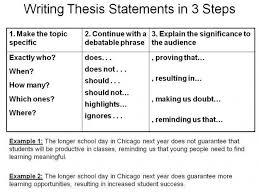 Compare And Contrast Essay Thesis Statement