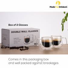 Borosilicate Double Wall Glass Cups