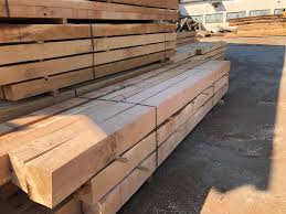 structural green oak beams fresh sawn