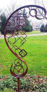 Recycled Steel Metal Sculpture With