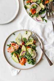 Maybe you would like to learn more about one of these? Smoked Salmon Avocado And Arugula Salad Downshiftology