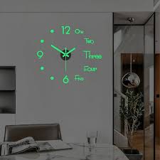 3d Wall Clock Frameless Wall Clocks Diy