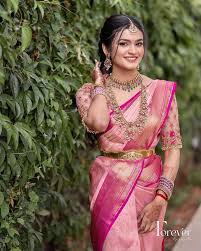 15 pink muhurtham kanjeevaram sarees