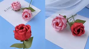 paper folding rose flower steps you can