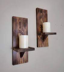 Wood Wall Sconce Candle Wall Sconce