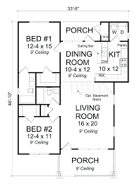 2 Bedroom Open Concept House Plans Two