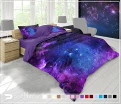 Purple Nebula Bedding Set Galaxy Duvet
