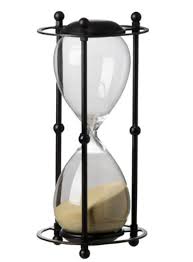 Large Tall 1 Hr Hourglass Sand Timer On