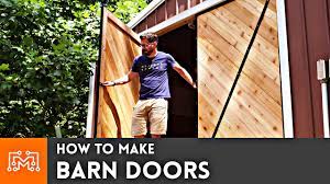 how to make barn doors woodworking