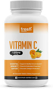 Vitamin c supplements may contain additional ingredients known to support the immune system. Amazon Com Vitamin C Powerful 1500mg Per Day Immune Support Tasty Chewable Vitamin C Supplement All Year Round Potent Support Vegan Friendly Non Gmo Gluten Soy Free All Natural Vit