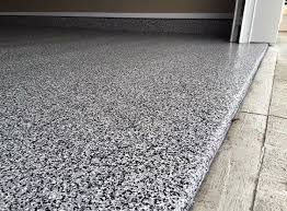 concrete and rubber flooring