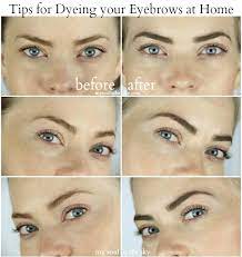 how to dye your eyebrows at home