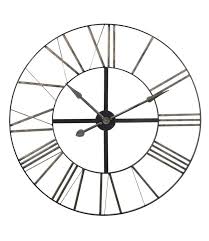 Large Distressed Metal Clock