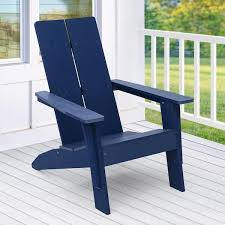 Sonkuki Navy Blue Adirondack Chair