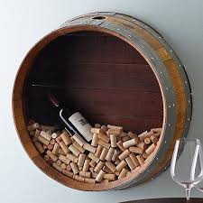 reclaimed wine barrel head cork