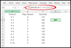 sum values that are greater than zero