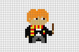 In terms of swapping around the genders of the main characters in the harry potter. Harry Potter Ron Pixel Art Brik Pixel Art Harry Potter Pixel Art Art Harry Potter