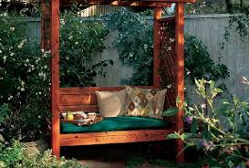 Garden Arbor And Bench Free