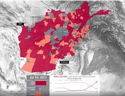 Much of the taliban gains are. Afghanistan Map Of Control 13th July 2021 Mapporn