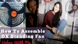 how to emble ox standing fan